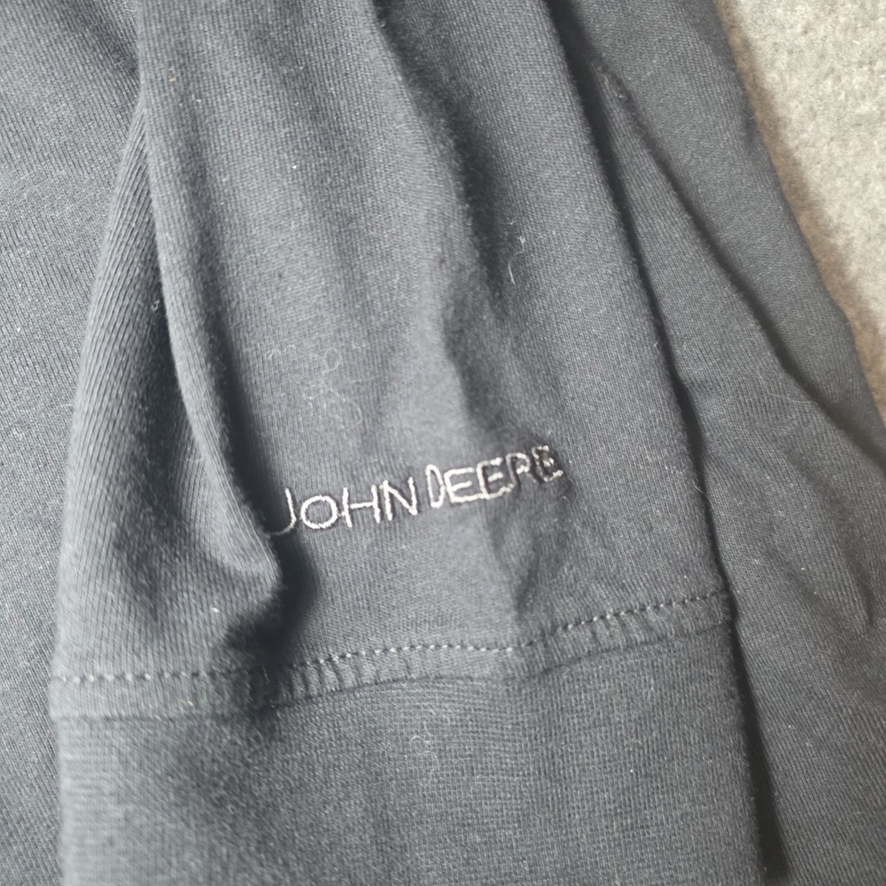 Black Longsleeve John Deere T Shirt Xl C2